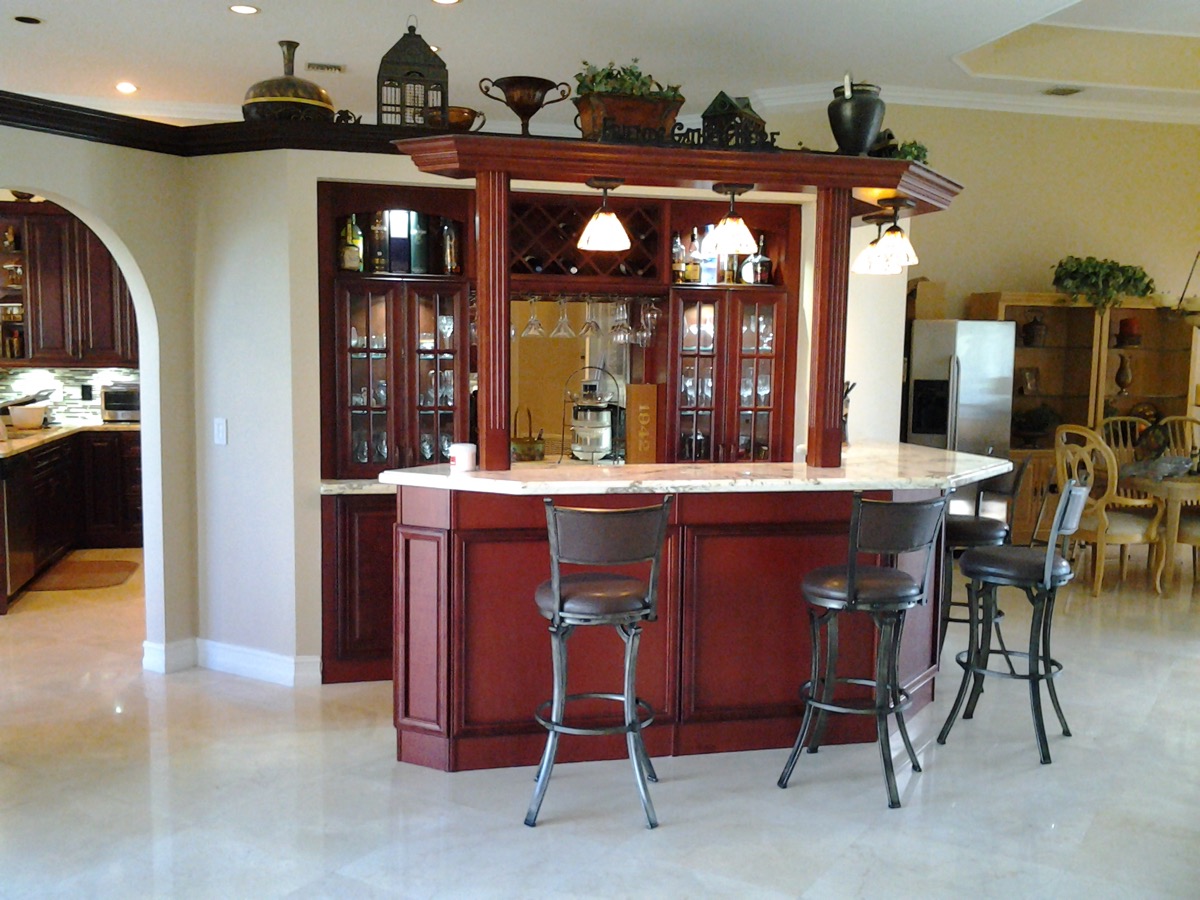 Traditional Cherry Home Bar Station Fresh Remodel Traditional Cherry Home Bar Station